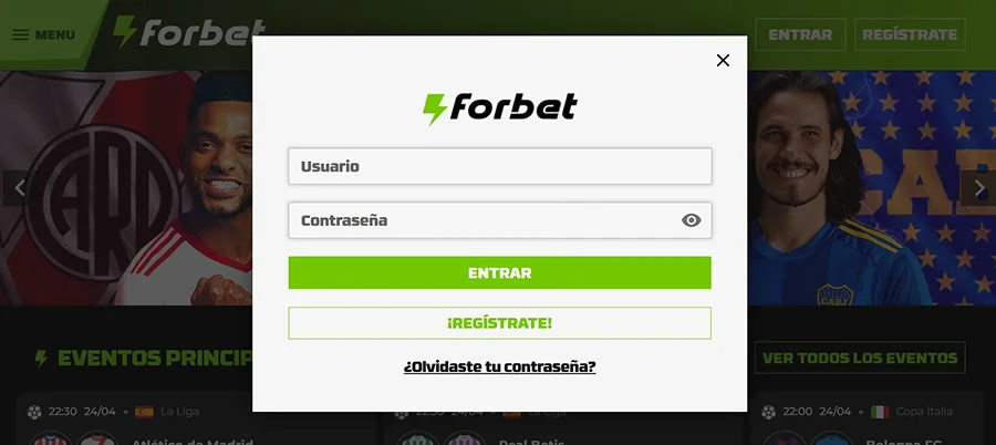 forbet iniciar sesión app