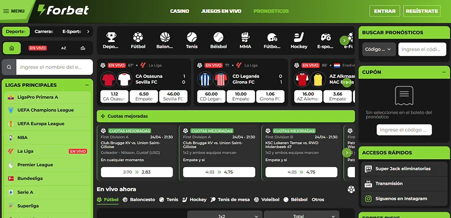 forbet apuestas deportivas Ecuador